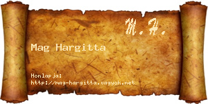 Mag Hargitta névjegykártya